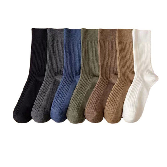 5 Pairs mid leg business smart socks